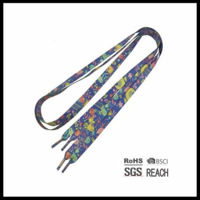 High Quality Print Boots Flat Shoelace String Laced up Laces Flat Athletic Shoelaces